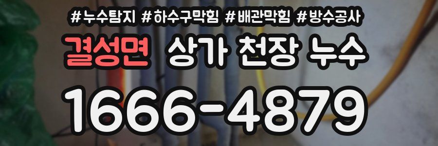 결성면 상가 천장 누수