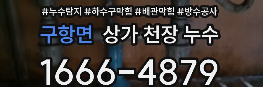 구항면 상가 천장 누수