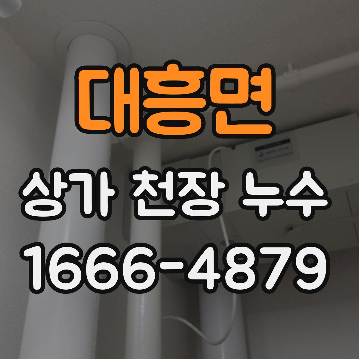 대흥면 상가 천장 누수