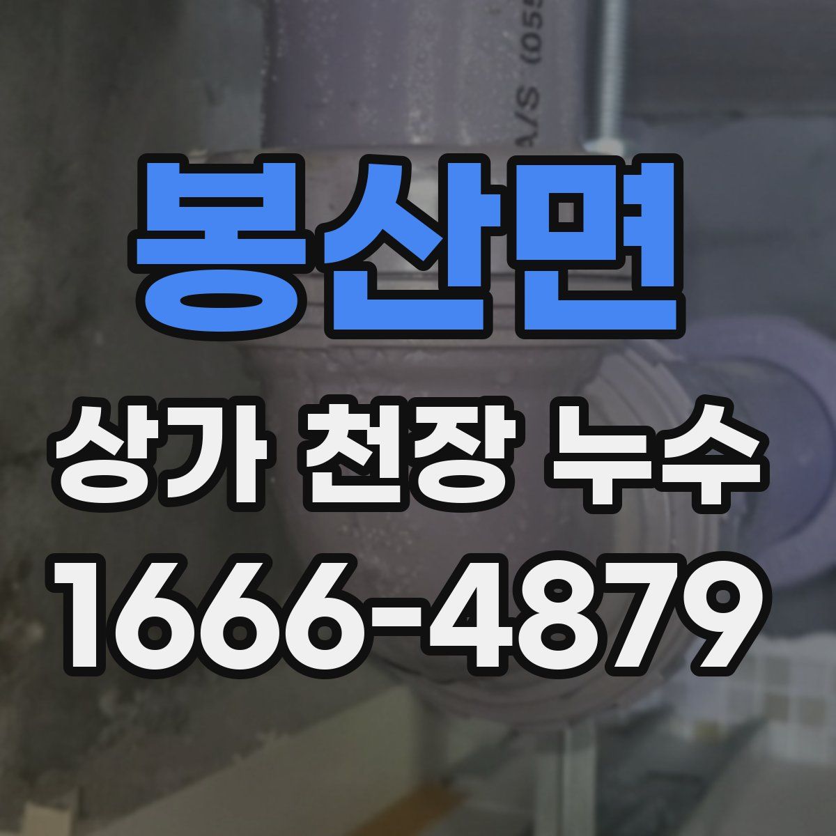 봉산면 상가 천장 누수