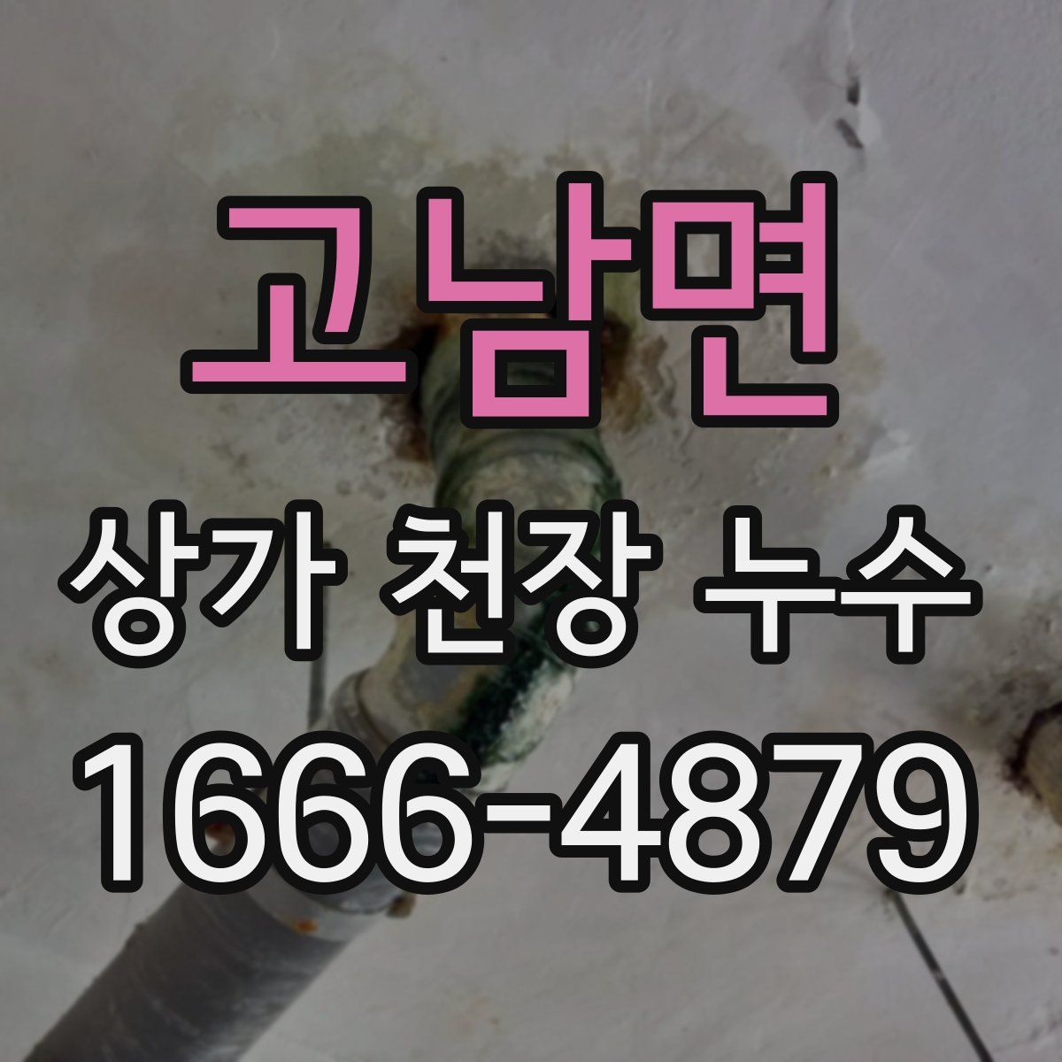 고남면 상가 천장 누수