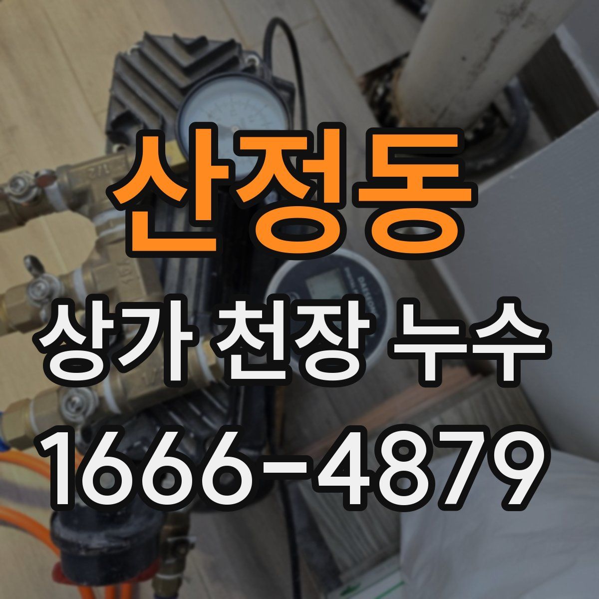 산정동 상가 천장 누수
