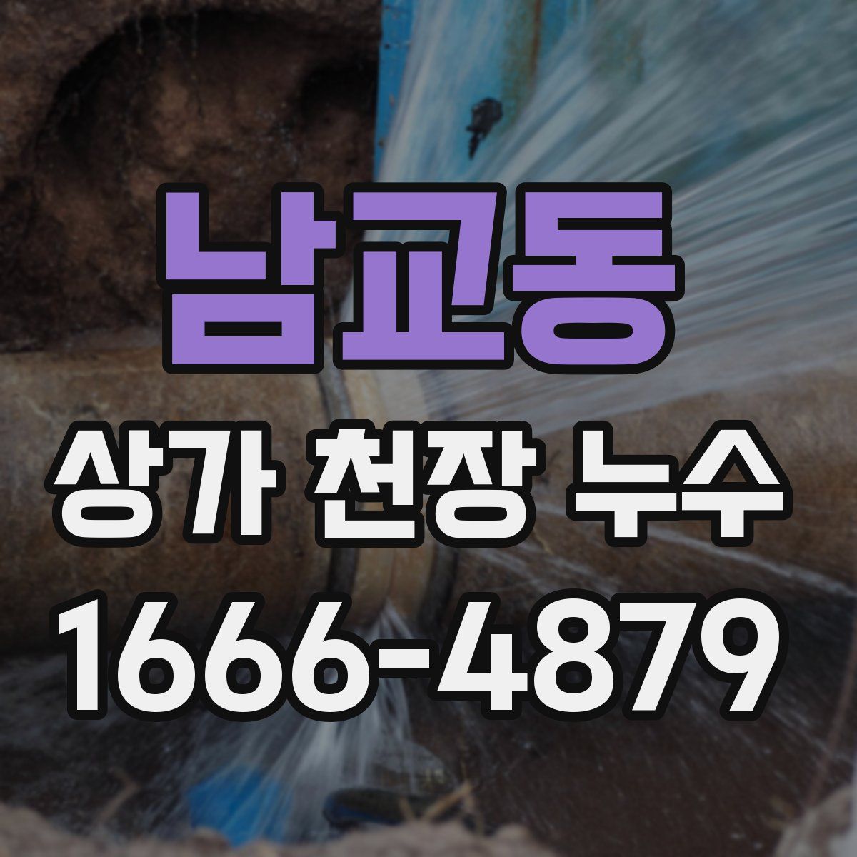 남교동 상가 천장 누수