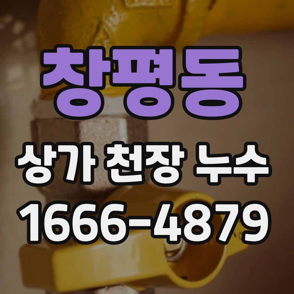 창평동 상가 천장 누수