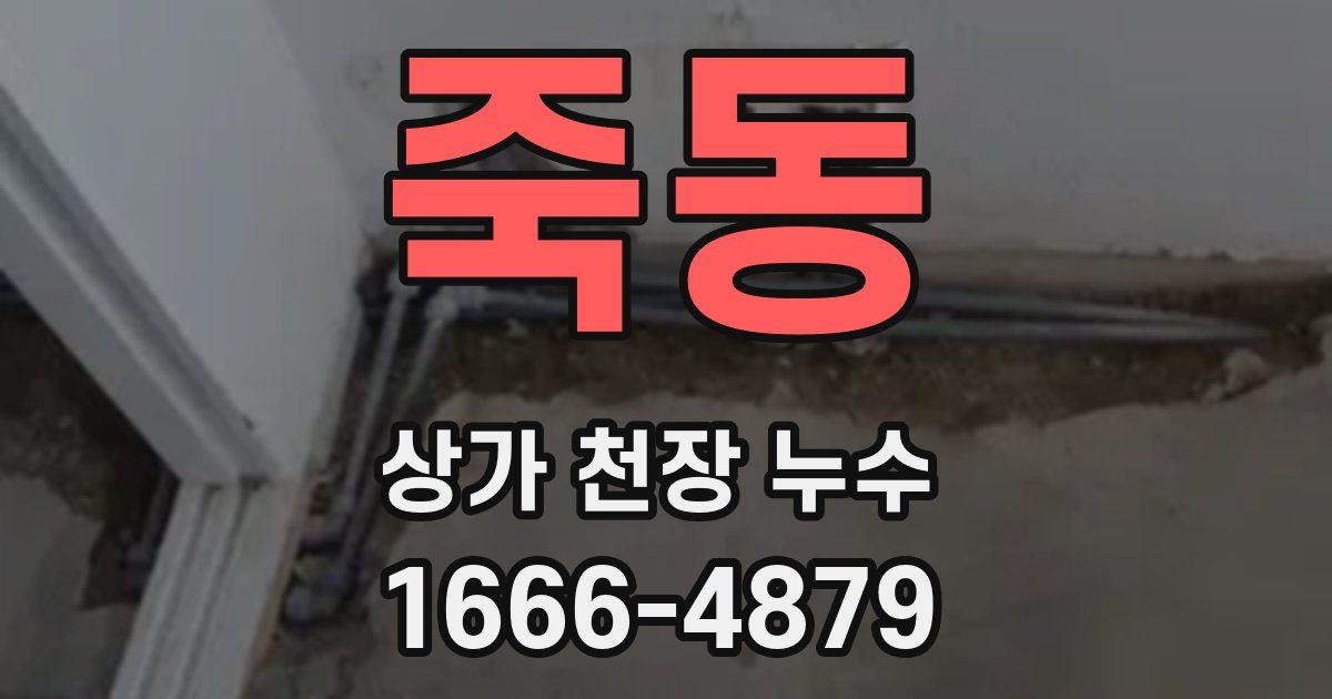 죽동 상가 천장 누수