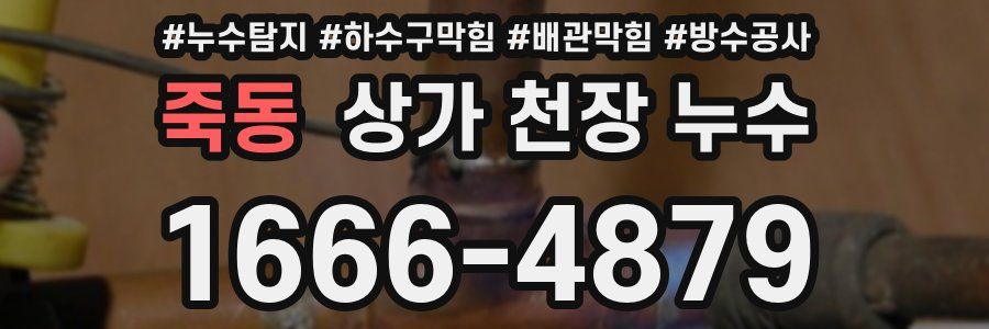 죽동 상가 천장 누수