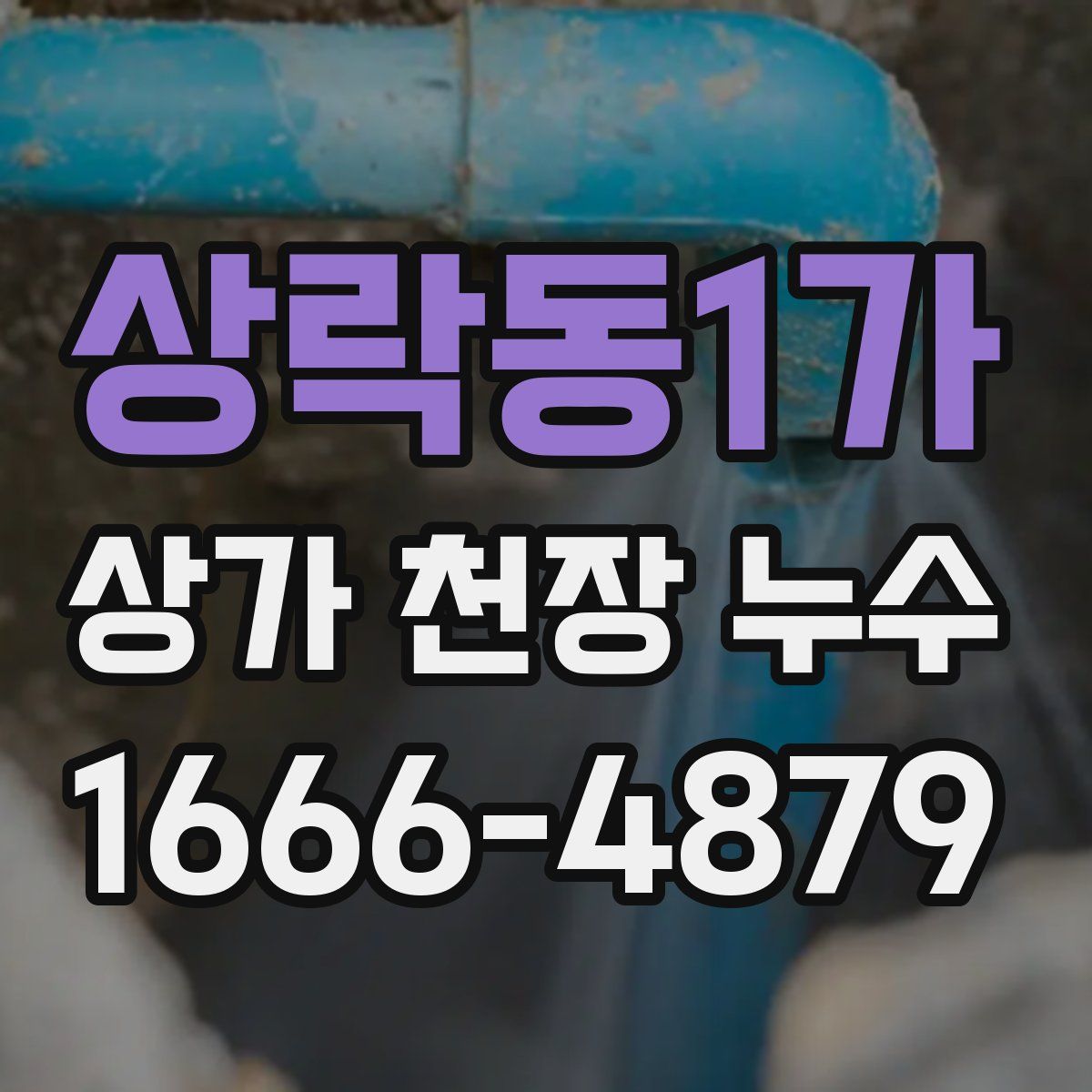 상락동1가 상가 천장 누수