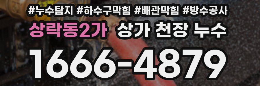 상락동2가 상가 천장 누수