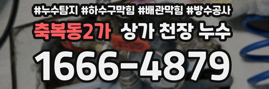 축복동2가 상가 천장 누수