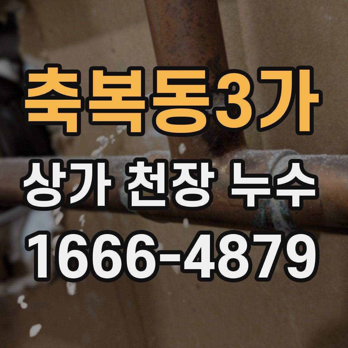 축복동3가 상가 천장 누수