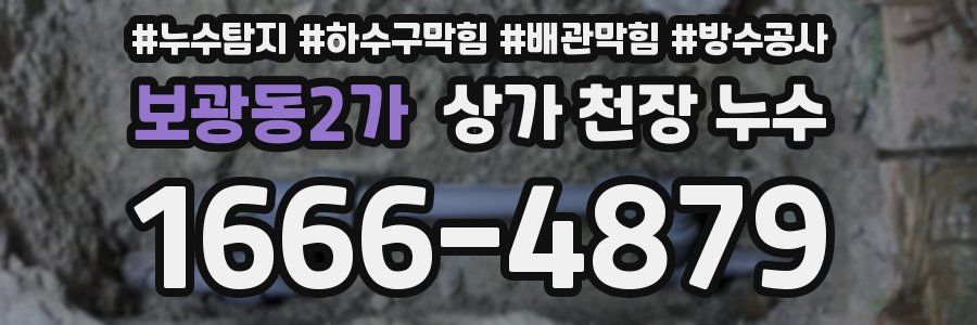 보광동2가 상가 천장 누수