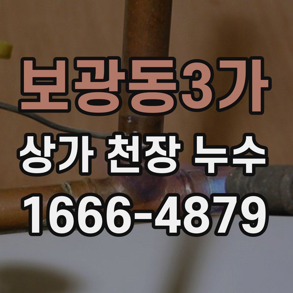 보광동3가 상가 천장 누수