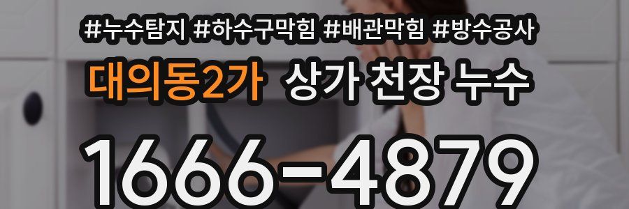 대의동2가 상가 천장 누수