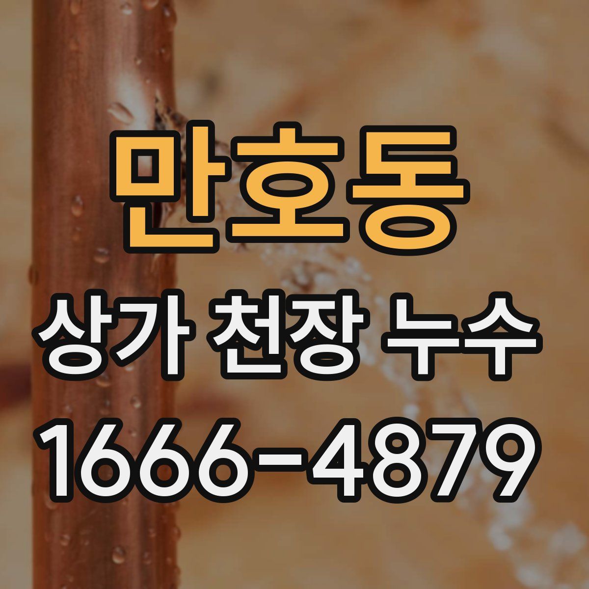 만호동 상가 천장 누수