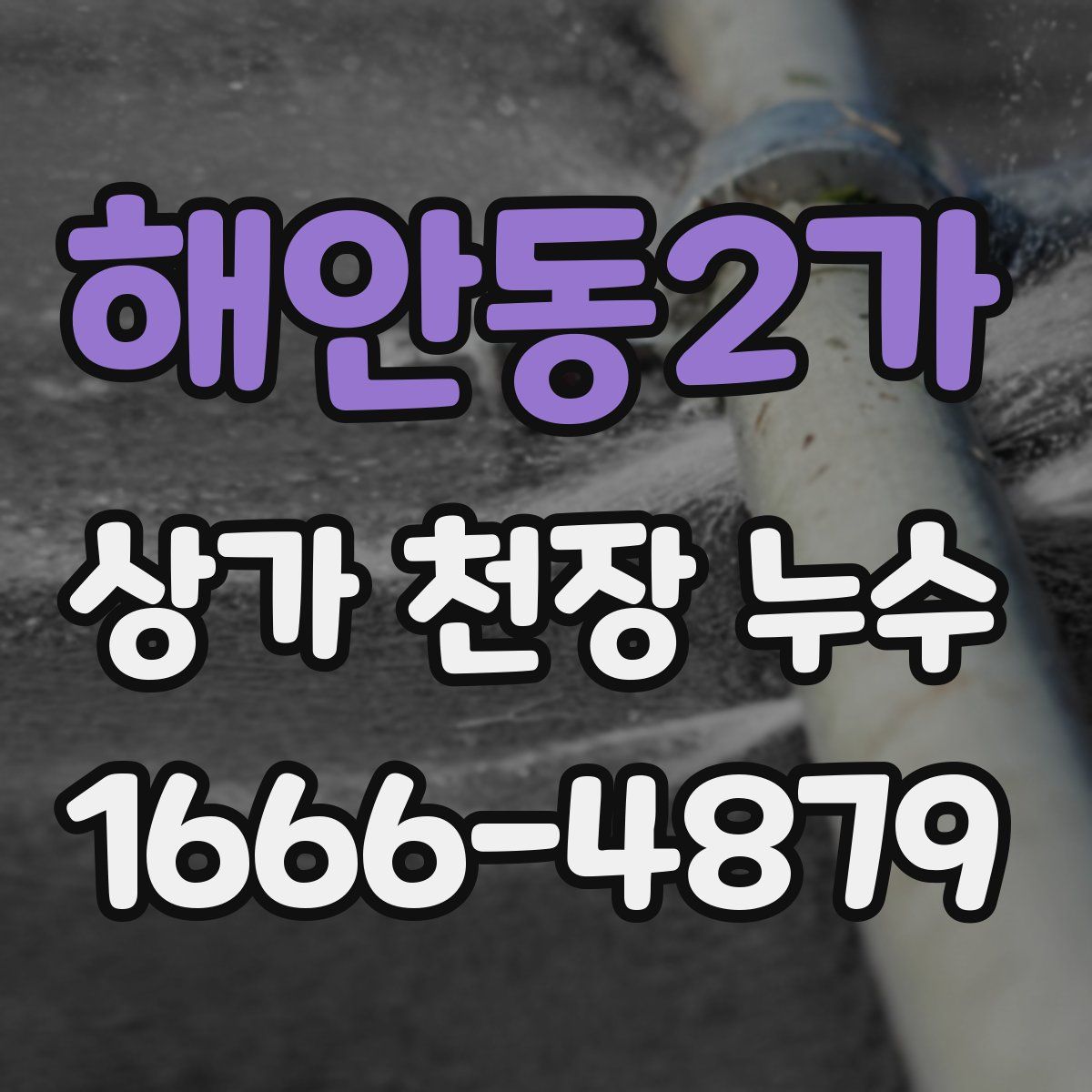 해안동2가 상가 천장 누수