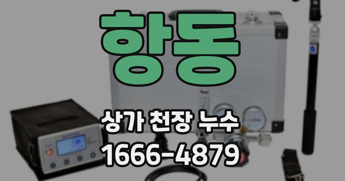 항동 상가 천장 누수