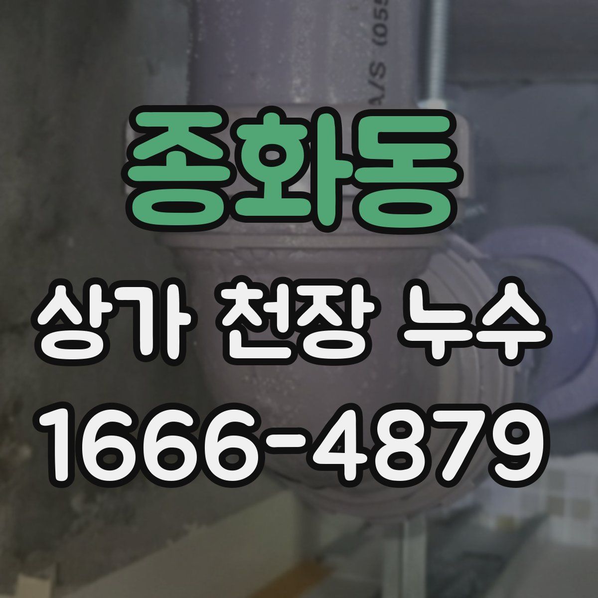 종화동 상가 천장 누수