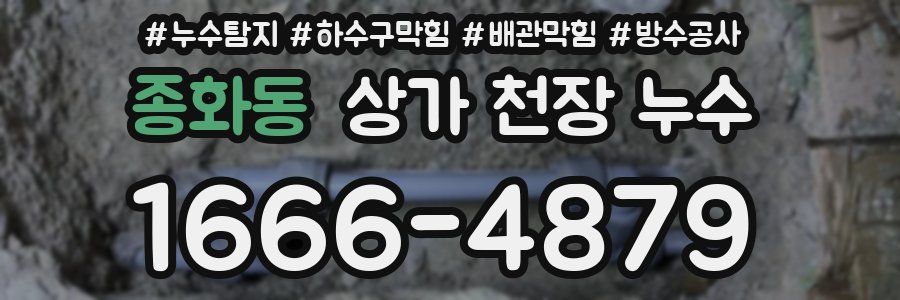 종화동 상가 천장 누수