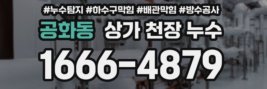 공화동 상가 천장 누수