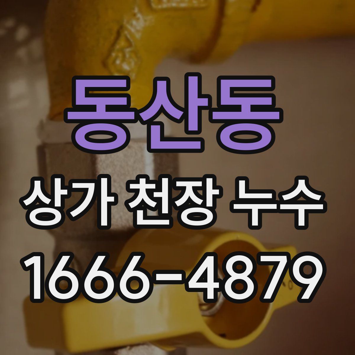 동산동 상가 천장 누수