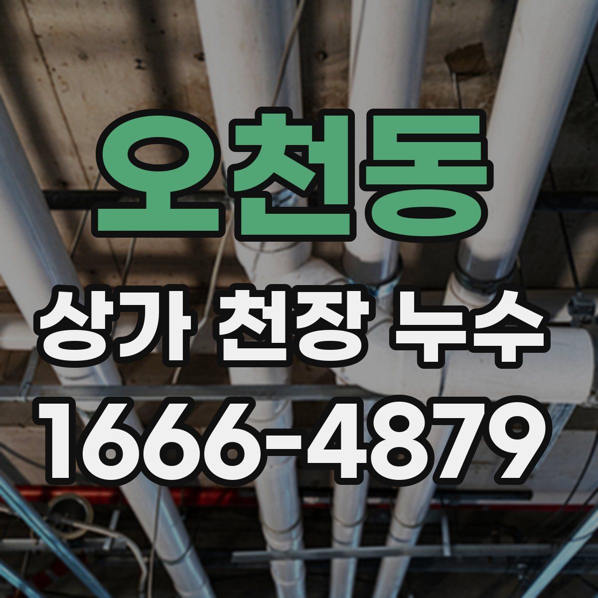 오천동 상가 천장 누수