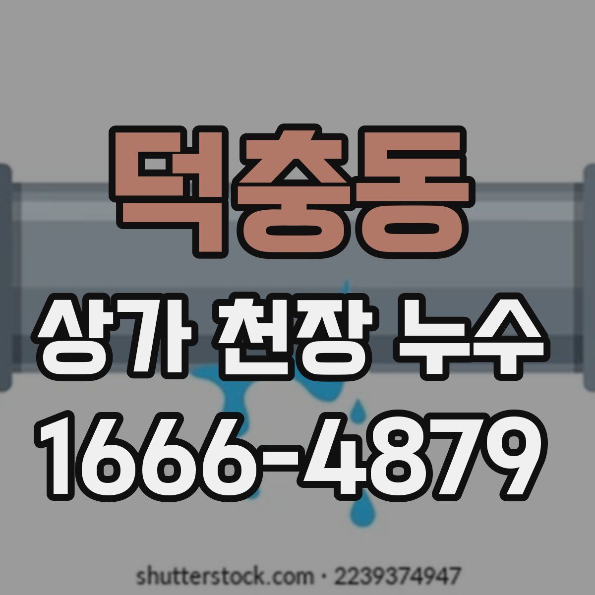 덕충동 상가 천장 누수