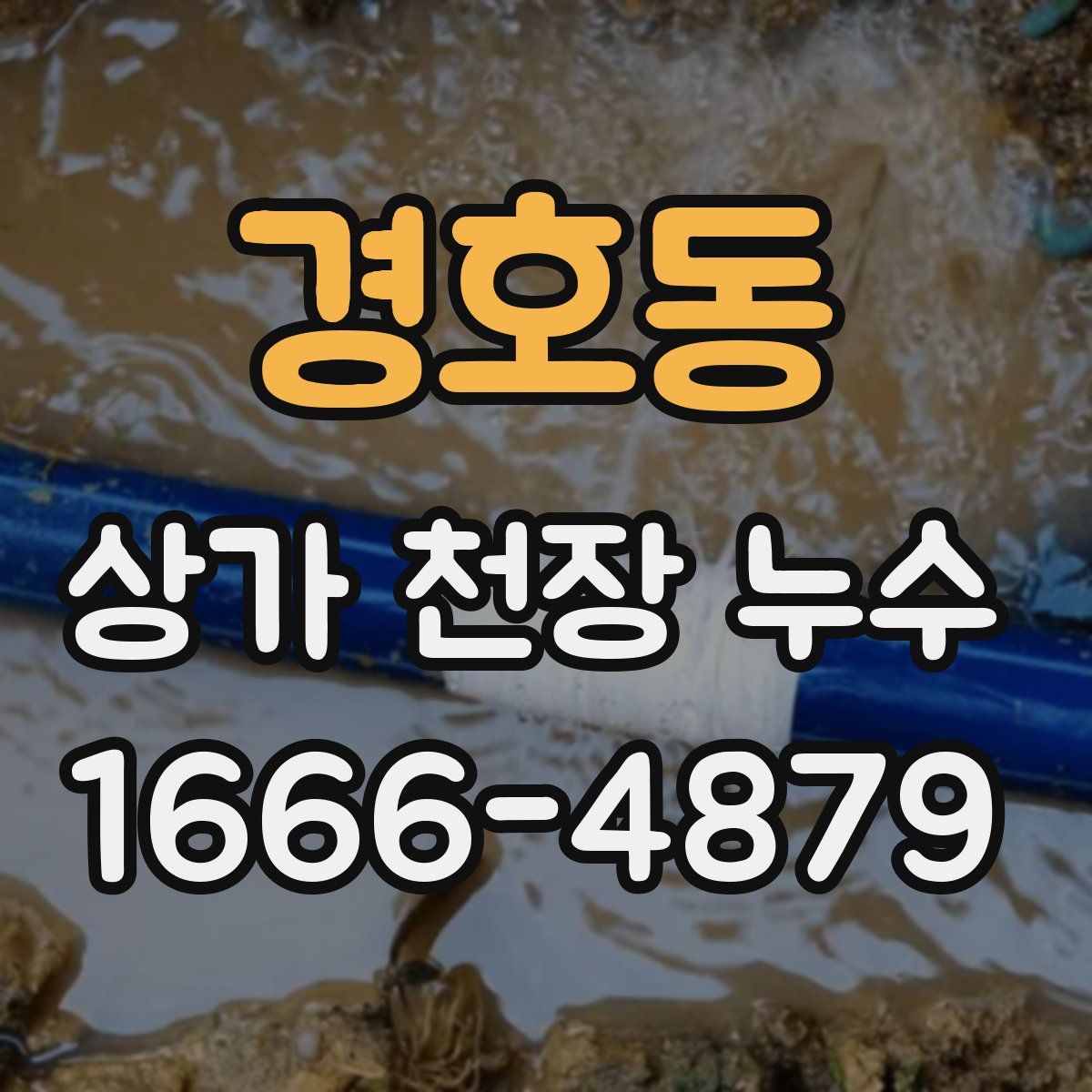 경호동 상가 천장 누수