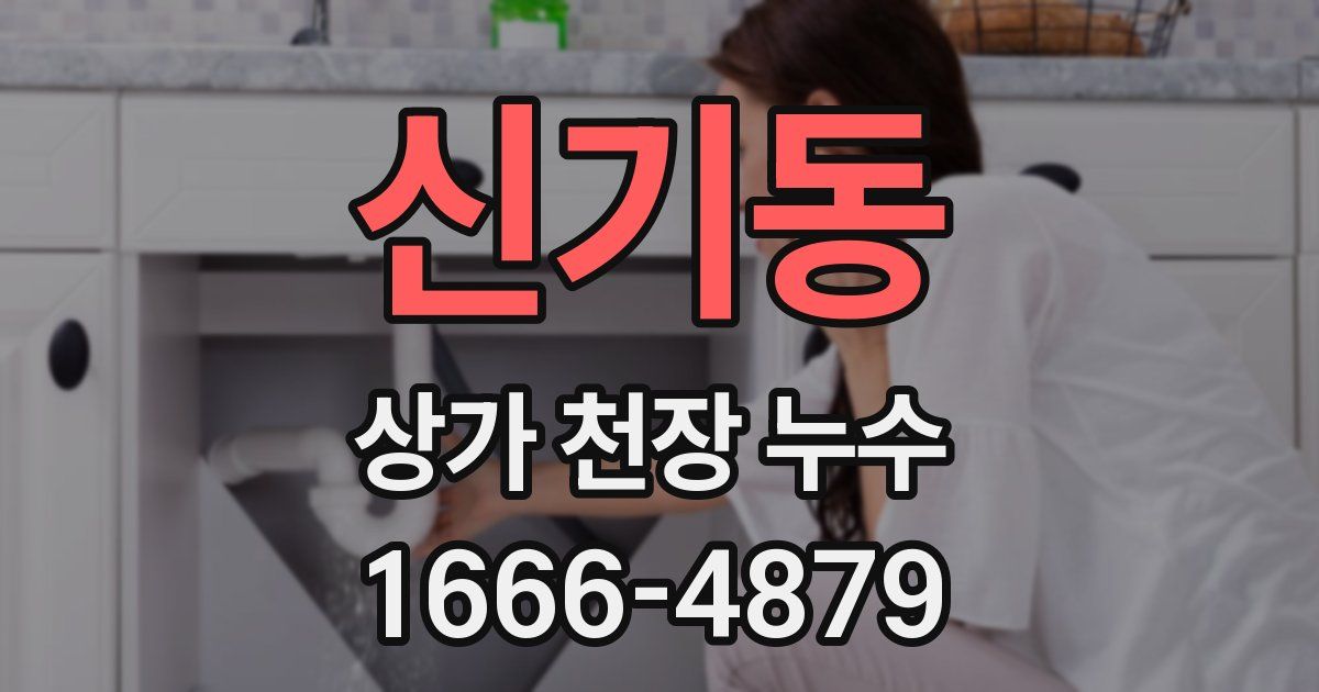 신기동 상가 천장 누수