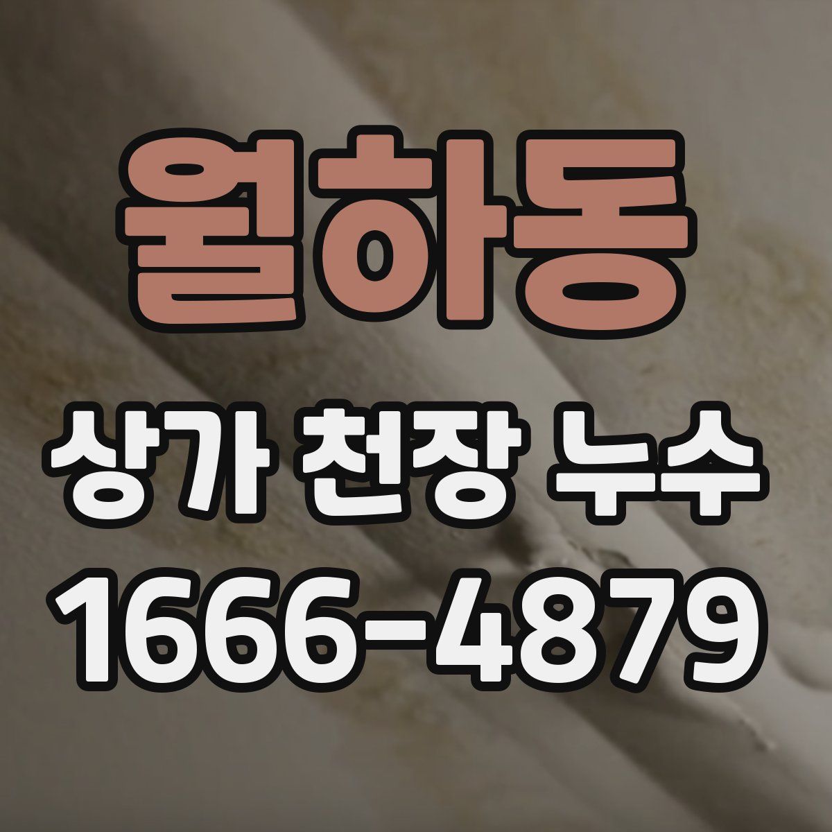 월하동 상가 천장 누수