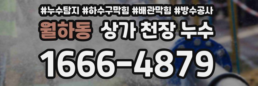 월하동 상가 천장 누수