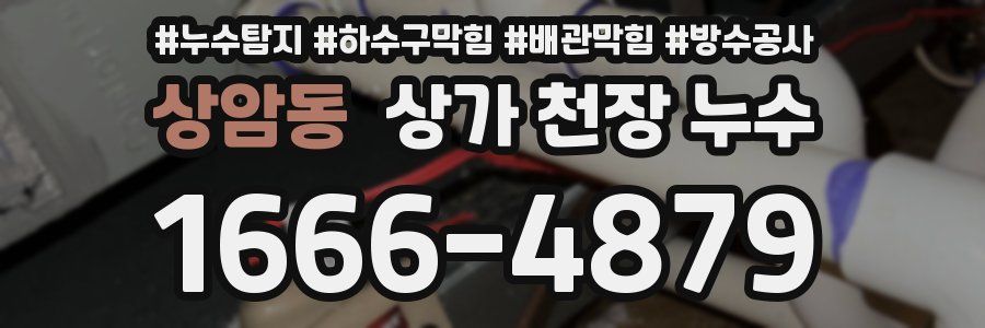 상암동 상가 천장 누수