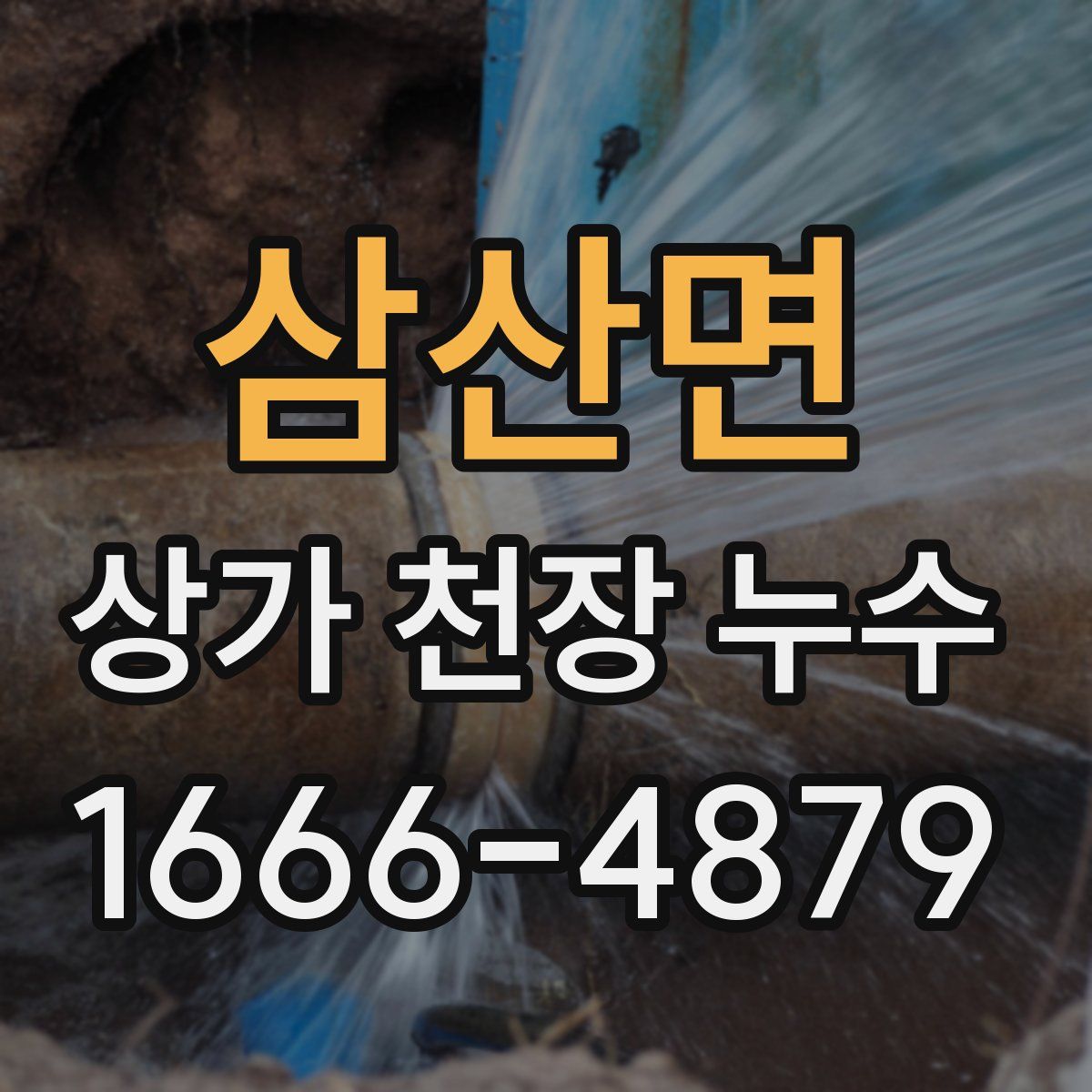 삼산면 상가 천장 누수
