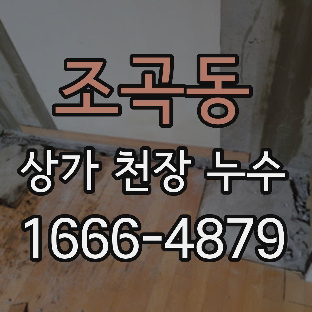 조곡동 상가 천장 누수