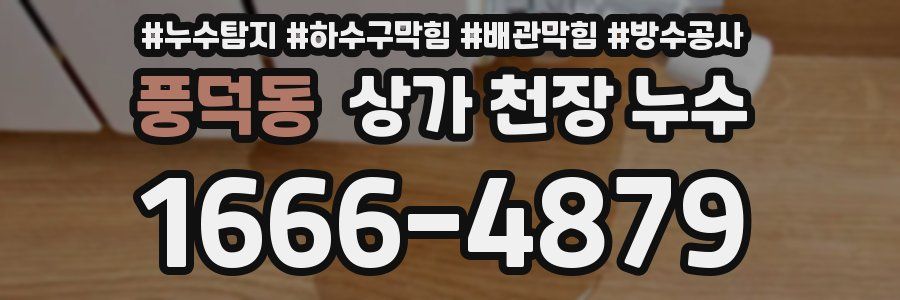 풍덕동 상가 천장 누수