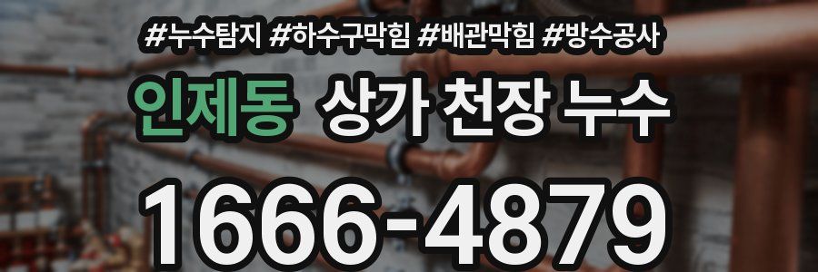 인제동 상가 천장 누수