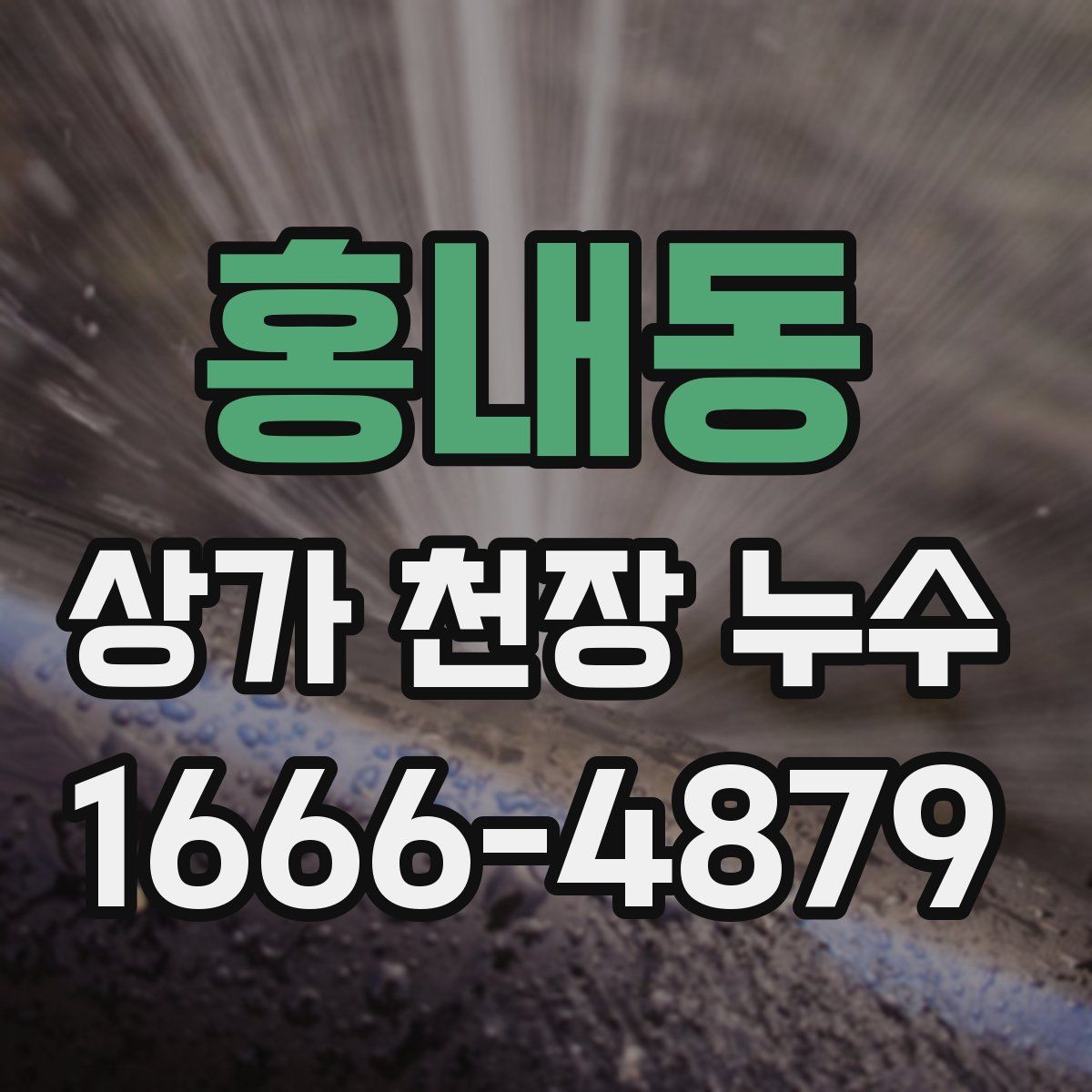 홍내동 상가 천장 누수