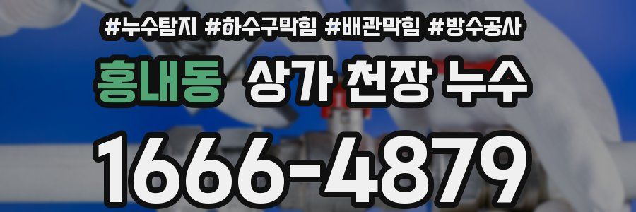 홍내동 상가 천장 누수
