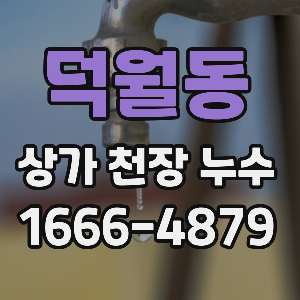 덕월동 상가 천장 누수