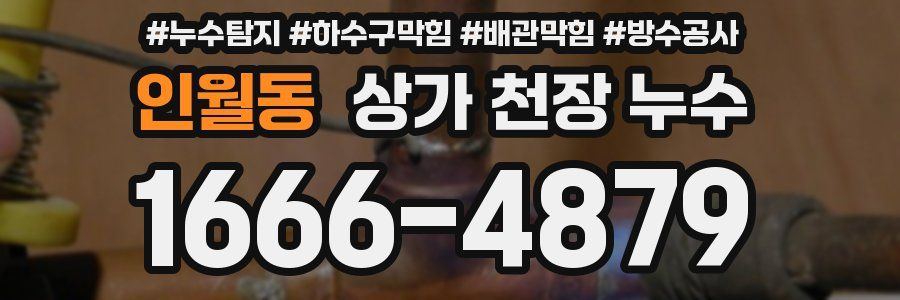 인월동 상가 천장 누수