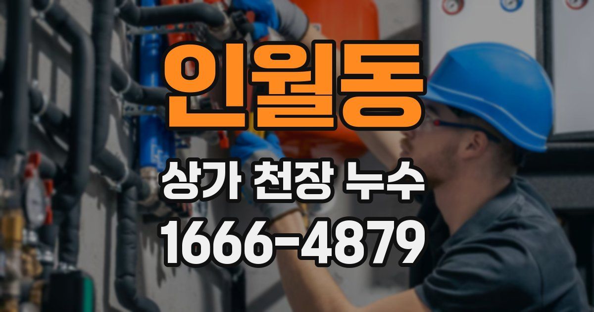 인월동 상가 천장 누수