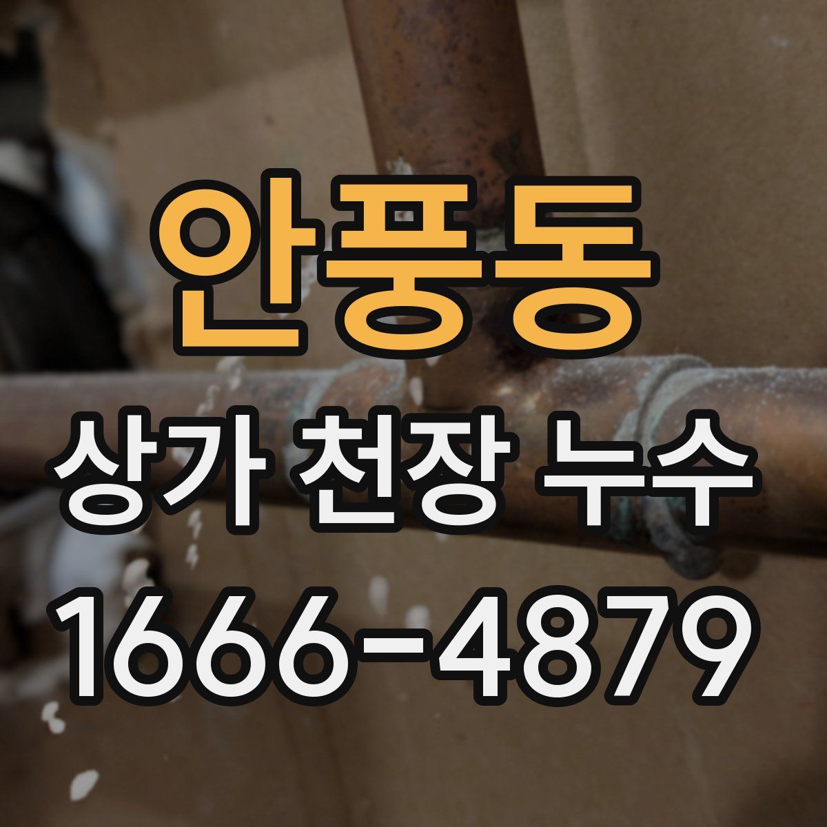 안풍동 상가 천장 누수
