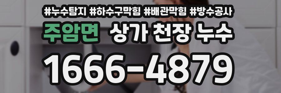 주암면 상가 천장 누수
