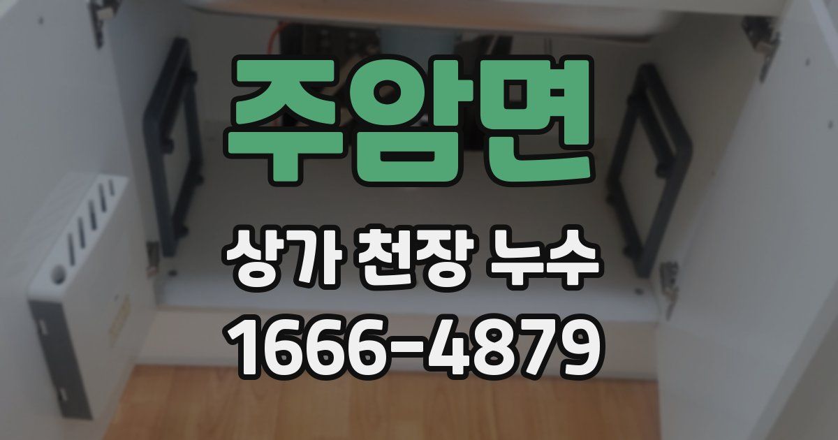 주암면 상가 천장 누수