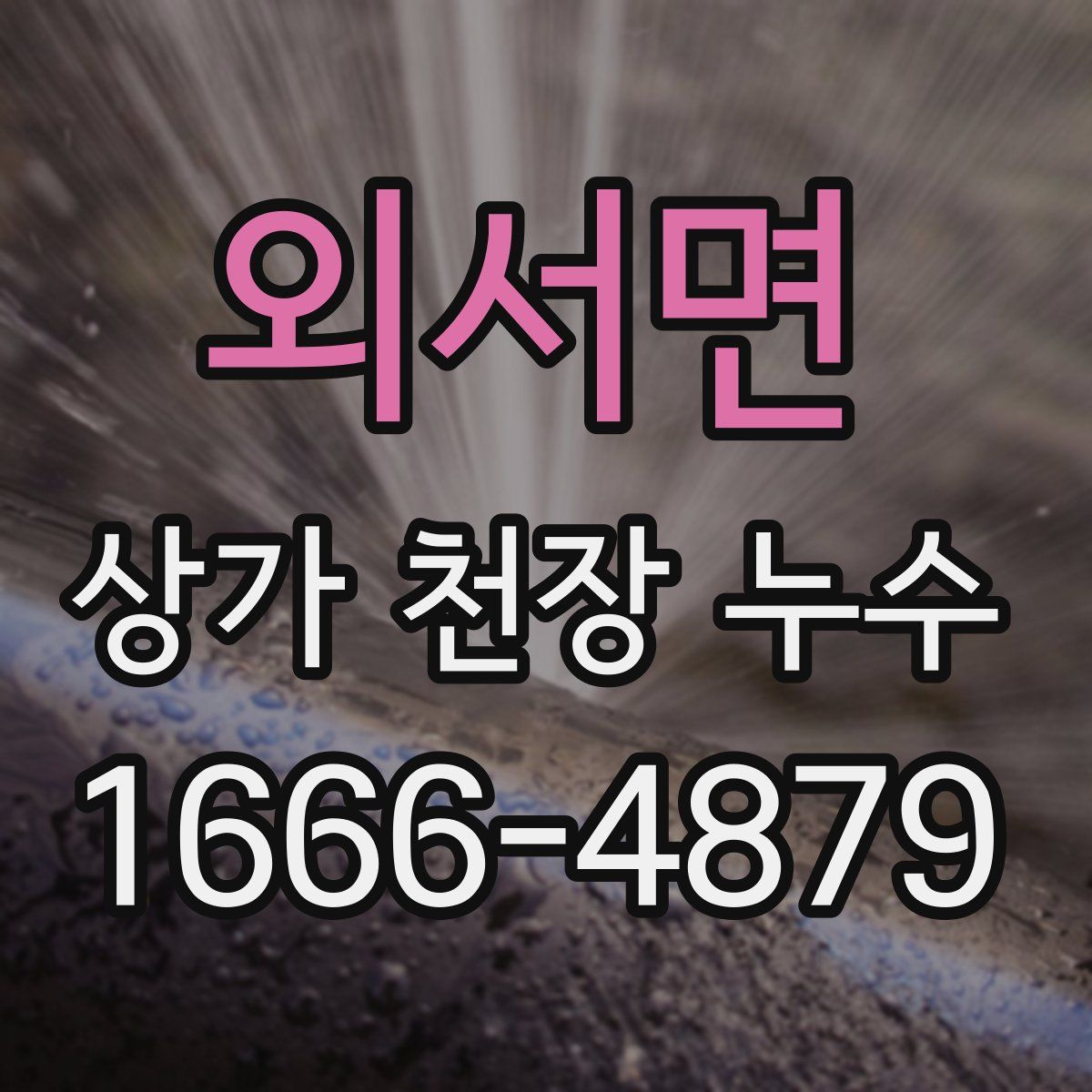 외서면 상가 천장 누수