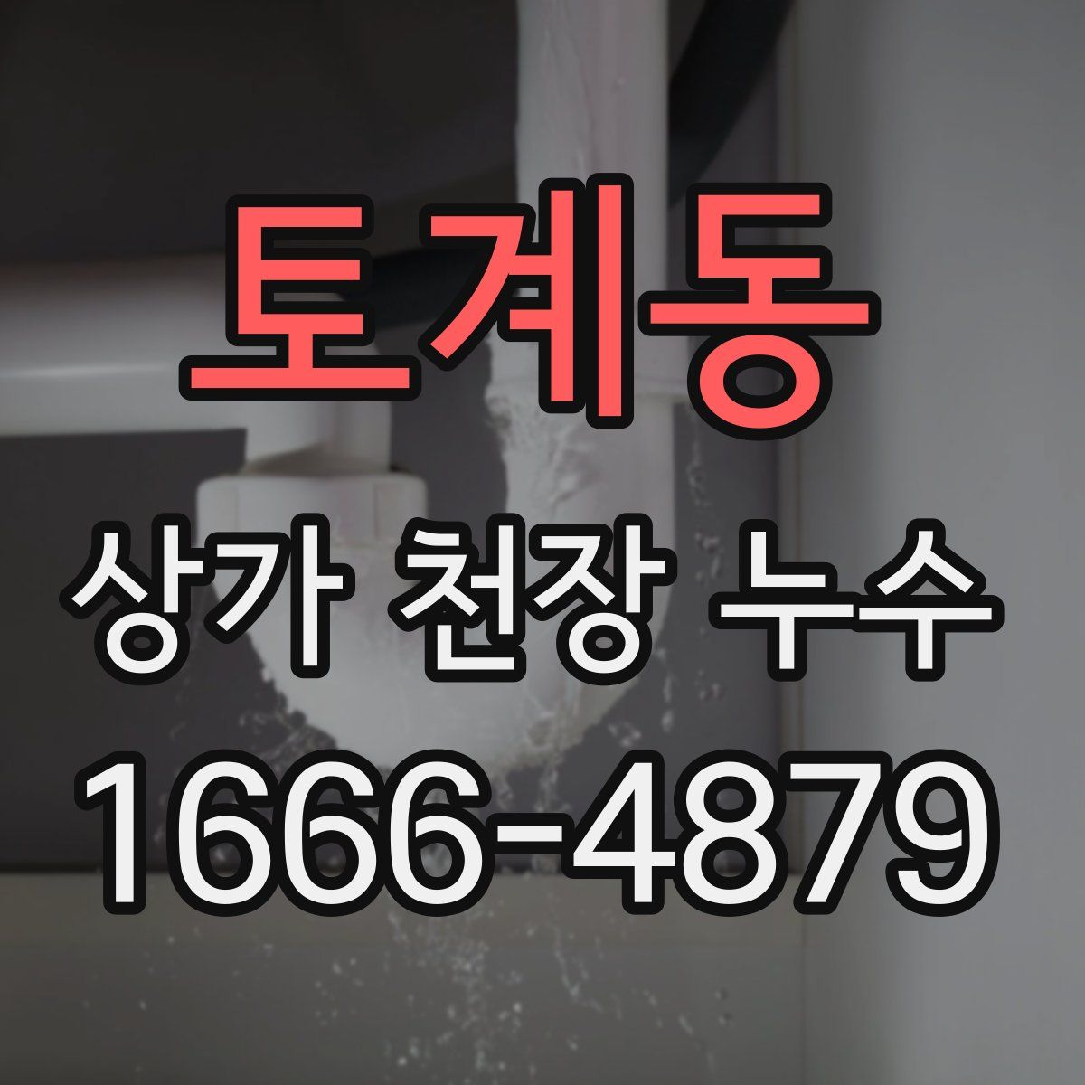 토계동 상가 천장 누수