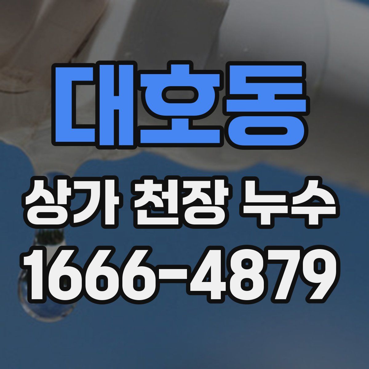 대호동 상가 천장 누수