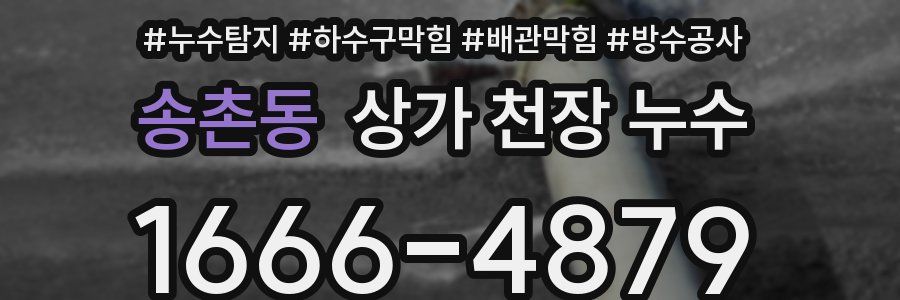 송촌동 상가 천장 누수