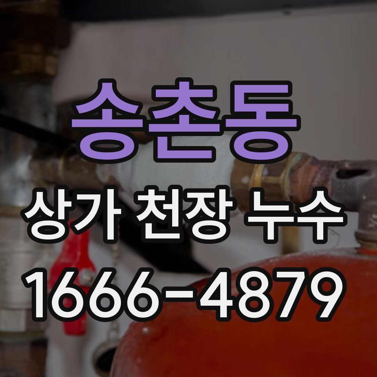 송촌동 상가 천장 누수