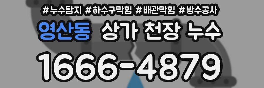 영산동 상가 천장 누수