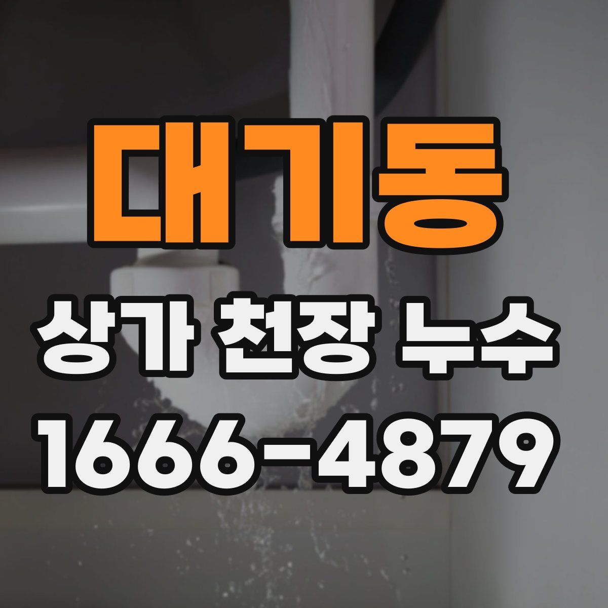 대기동 상가 천장 누수
